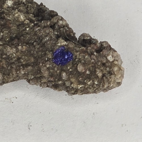 Azurite quartz - azurite, on