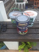 Forest green, Ronseal and Wickes green fence paint