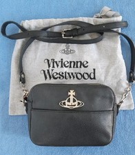 Original Vivienne Westwood Rachel Black Vegan Leather Cross-Body Bag