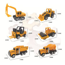 6Pcs Construction Trucks Set
