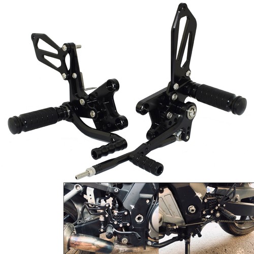 Black adjustable rearset - adjustable,