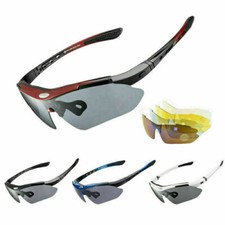 ROCKBROS Cycling Glasses 5 Lens Polarized Glasses Outdoor Sunglasses UV400