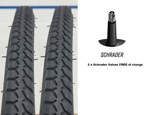 Pair 26x1 bicycle tyres - 26x1, &
