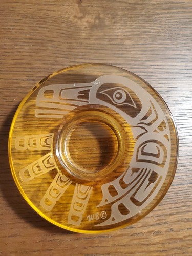 Vintage amber hummingbird