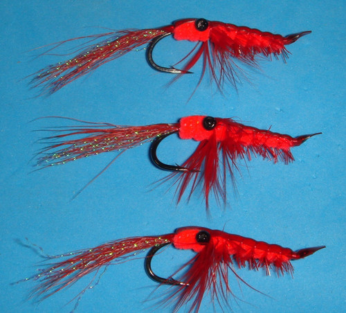 Fly fishing flies red - -,