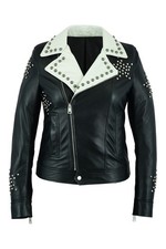 Ladies Black Leather Jacket