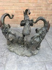 ELEPHANT COFFEE TABLE WITH GLASS TOP