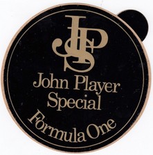 JOHN PLAYER SPECIAL JPS LOTUS FORMULA ONE TEAM 1970s ORIGINAL PERIOD STICKER