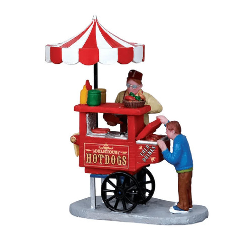 Lemax hot dog cart - lemax,