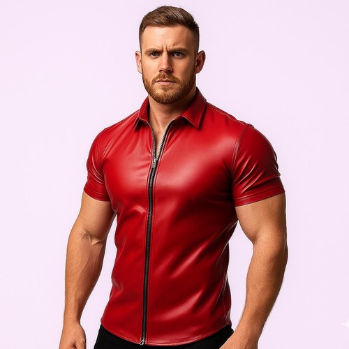 New men red motorcycle - red,
