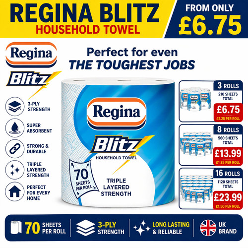 Regina blitz household towel - regina,