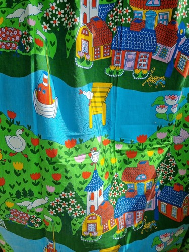 Vintage swedish fabric - swedish,