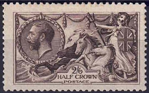 1913 sg400 6d sepia - gv, 2/6d