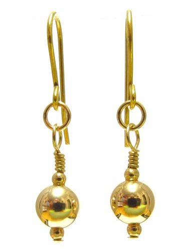 9ct yellow gold earrings - gold,