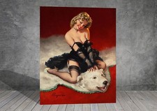 Gil Elvgren  Woman Vintage Pin