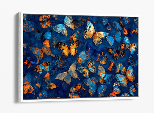 Mixture orange and blue - of,