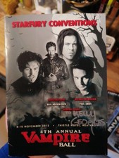 Starfury 4th Vampire Signed Programme By Kris Holden-Ried & Jeanty Dedicated 