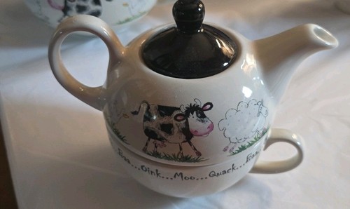 Cow tea for one pot - pot, cup