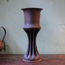 WW1 24 cm Trench Art Shell Case Vase – Hammered Copper-Bronze, Art Nouveau Form
