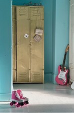 VINTAGE TRIPLE METAL LOCKERS