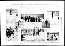 1905 Antique Print - SPAIN King Pigeon Shooting Casa Campo Alfonso Madrid (244)
