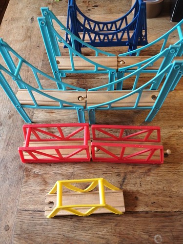 Brio type rail bridges wooden - rail,