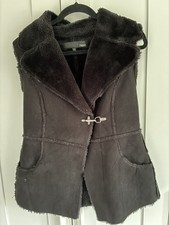 Next Faux Suede & Fur Gilet