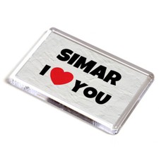 FRIDGE MAGNET - Simar - I Love