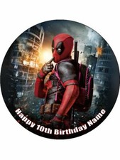 Deadpool Edible Cake Toppers