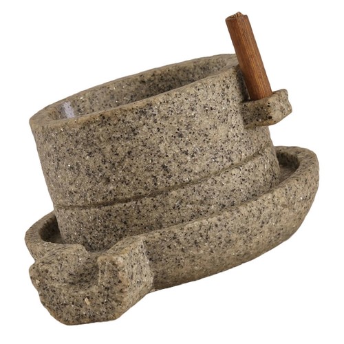 1pc retro stone mill adornment - 1pc,