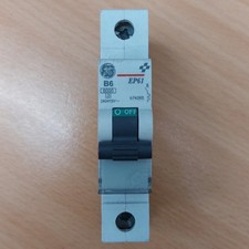 General Electric (GE) 6A Type B Single Pole MCB B6 EP61