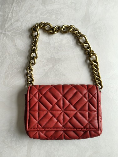 Zara red quilted chain - red,