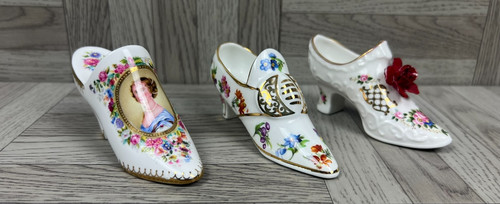 Bone china miniature shoe - miniature, x