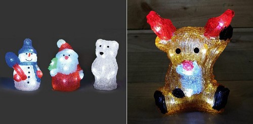 Acrylic led christmas figures - christmas,