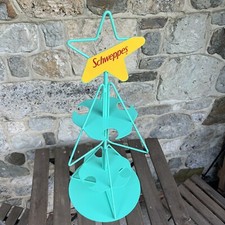 Schweppes Branded Gin Cocktail Glass Tree Display Stand Pub Home Bar