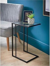 Sofa Side Table Black With