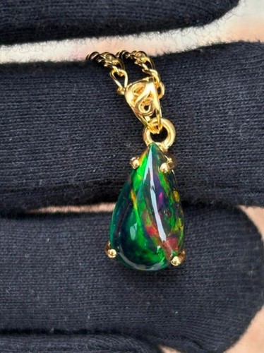 Natural black ethiopian opal - black,