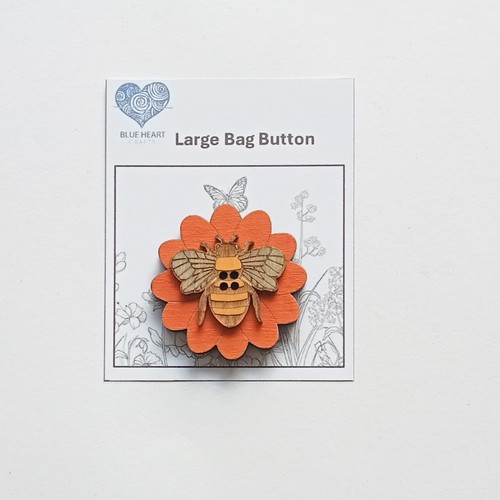 Large colourful wooden buttons - colourful,