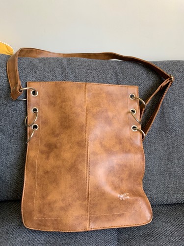 Brown unusual tote shoulder