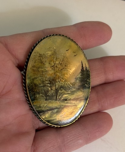 Vintage russian hand painted - hand,