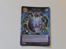 DKME 002/006  AQUA EGG  Dinosaur King Colossal Rare Trading Card 2009