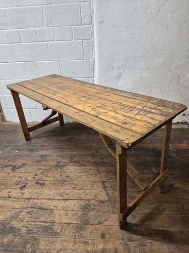 Vintage rustic wooden folding - vintage,