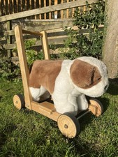 Mulholland and Bailie Vintage Push-Along Sit-On Dog Toy for Children UK Seller