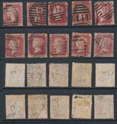 1864 penny red sg43 pls - red, sg43,