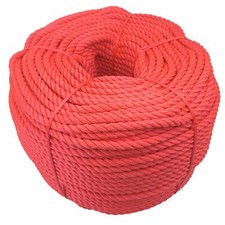 20mm Synthetic Red Decking Rope Decorative Garden Balustrade Select Length
