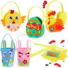 5 Pack Felt Easter Bucket with