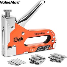 ValueMax 3 in 1 Staple Gun with 3000 Staples Heavy Duty Staple Nail Steel Gun