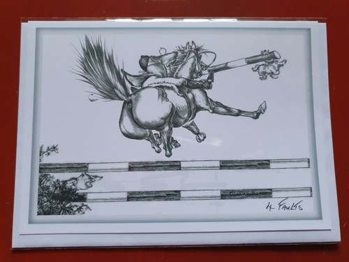 Show jumping horse birthday - show,