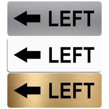 Aluminium sign left metal - aluminium, sign-left-metal-door
