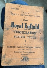 Royal Enfield Constellation 750 Spare  and Replacement Parts Book. Jan 1960